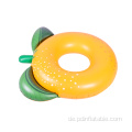 Kundenspezifische Sommer-PVC-Strand-Partei-orange Schwimmringe